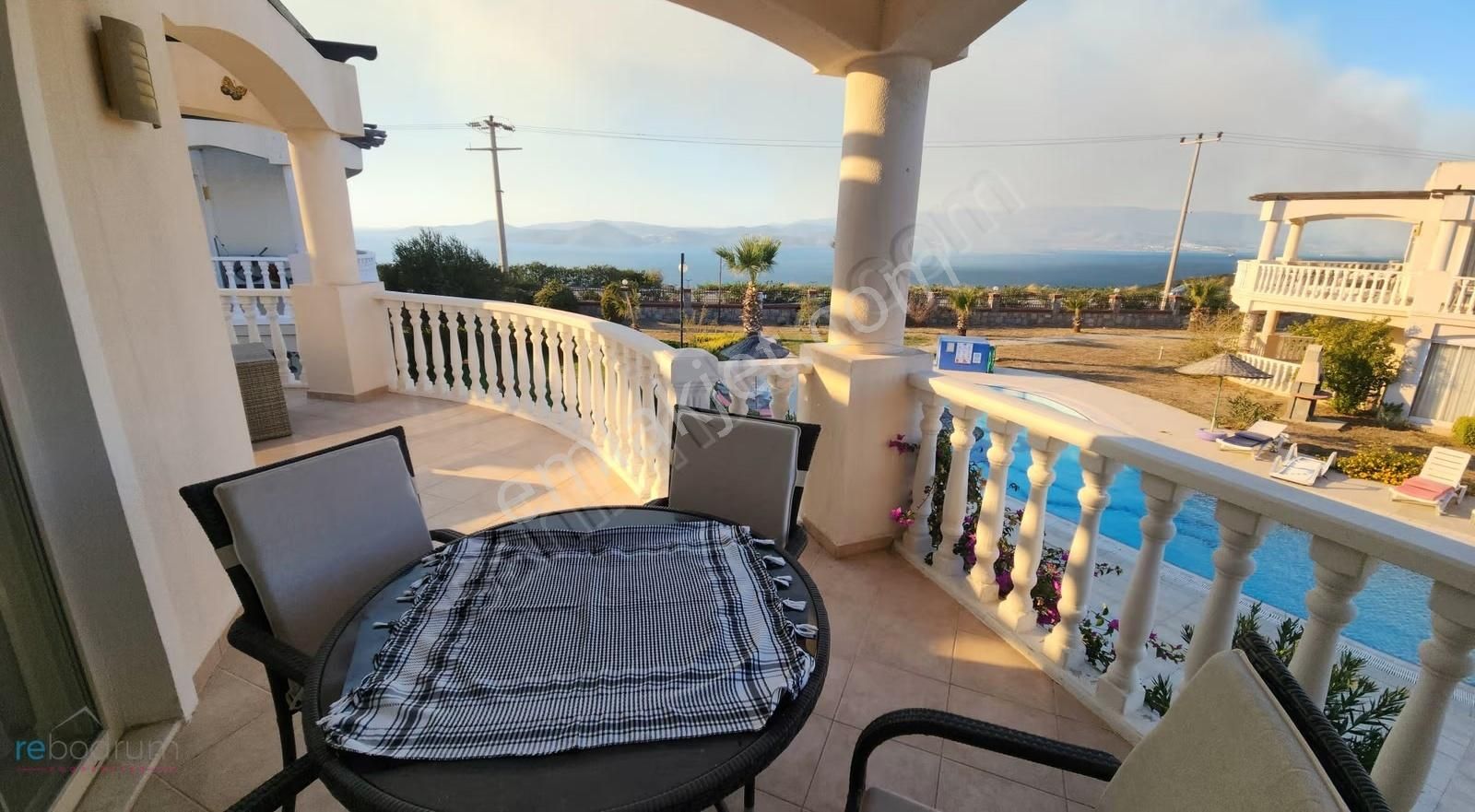 Bodrum Adabükü Flamingo Sitesi 2+1 Deniz Manzaralı Daire - Görsel 8