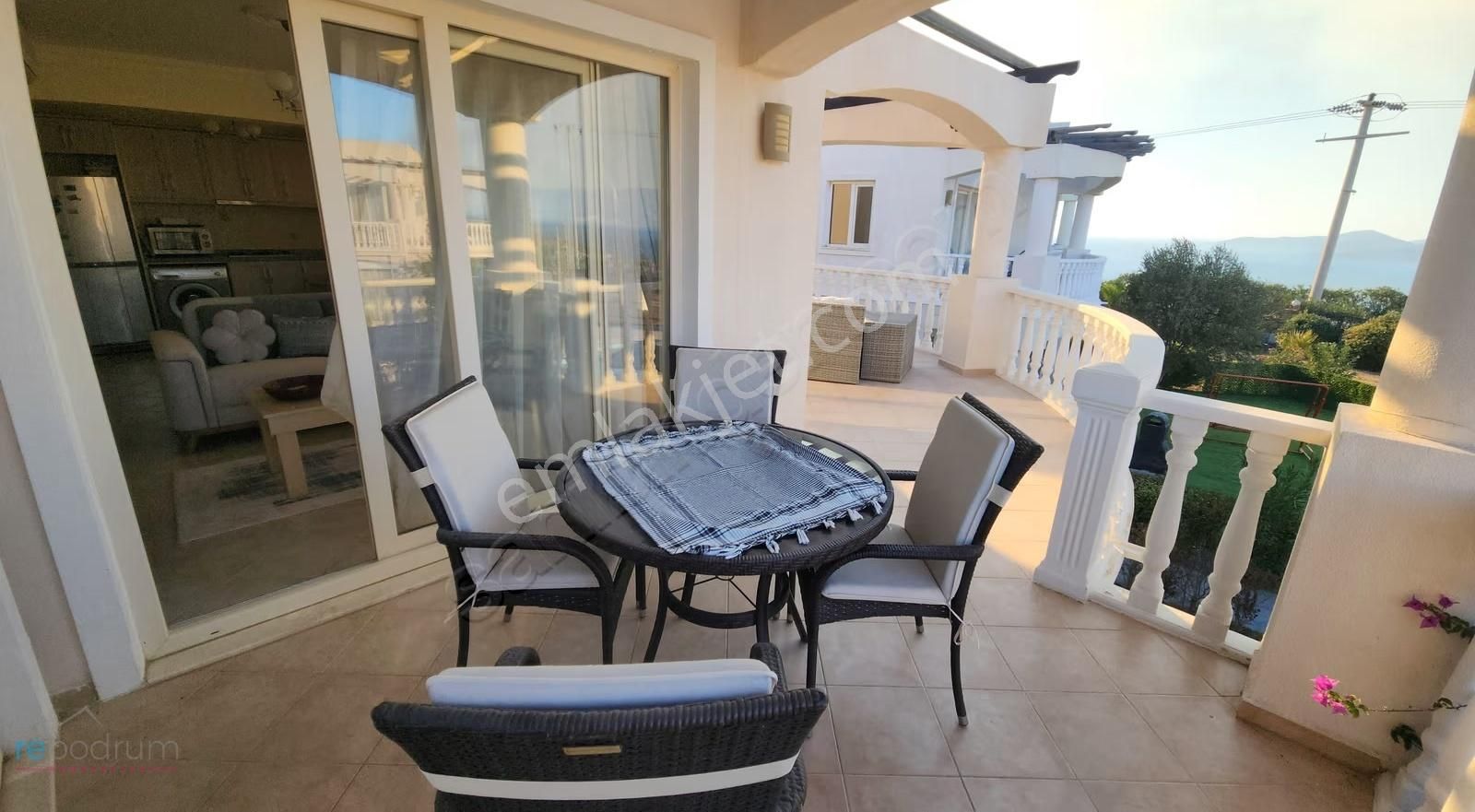 Bodrum Adabükü Flamingo Sitesi 2+1 Deniz Manzaralı Daire - Görsel 7