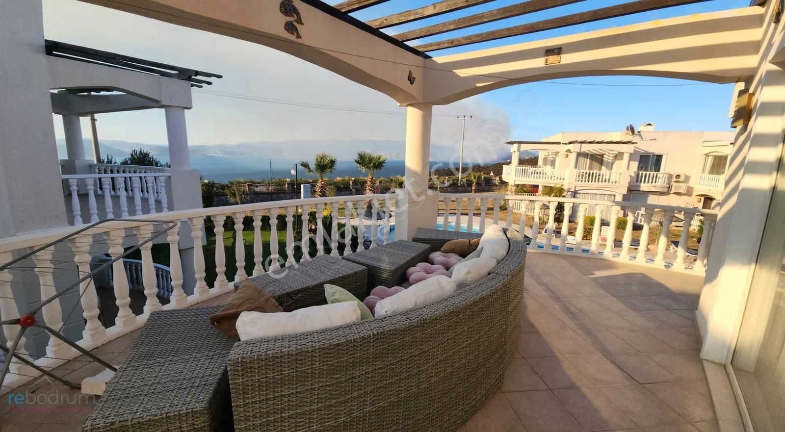 Bodrum Adabükü Flamingo Sitesi 2+1 Deniz Manzaralı Daire - Görsel 14