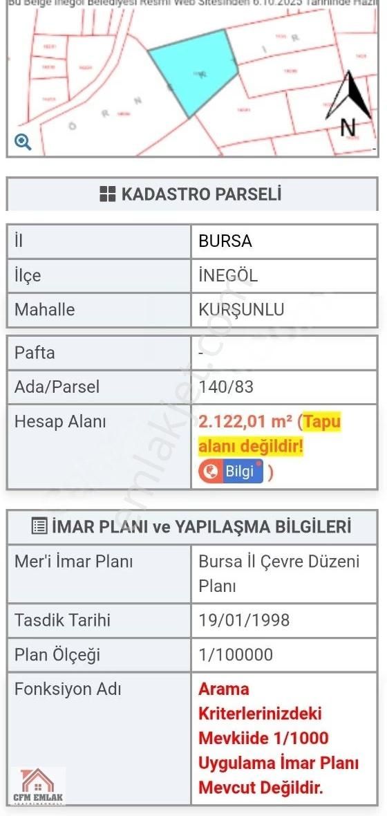 Kurşunlu Mahallesinde 2.122 M2 Satılık Tarla - Görsel 9
