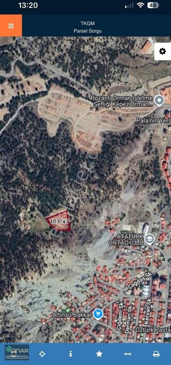 Pozantı Yenikonacıkta 5.400 M2 Yatırımlık Satılık Tarla - Görsel 2