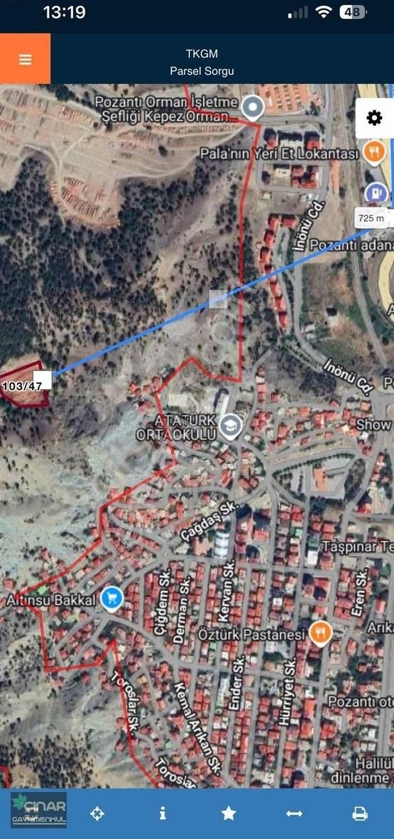 Pozantı Yenikonacıkta 5.400 M2 Yatırımlık Satılık Tarla - Görsel 6
