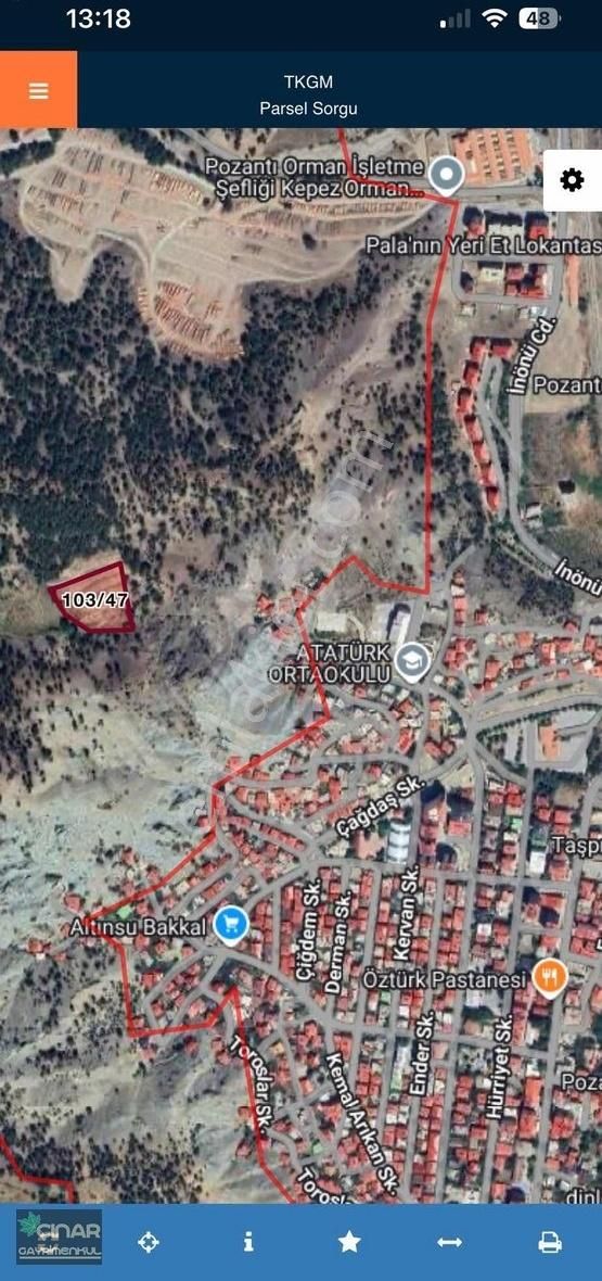 Pozantı Yenikonacıkta 5.400 M2 Yatırımlık Satılık Tarla - Görsel 3