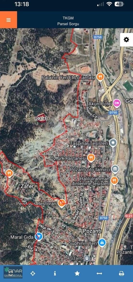 Pozantı Yenikonacıkta 5.400 M2 Yatırımlık Satılık Tarla - Görsel 5