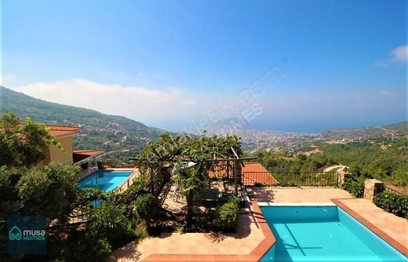 Alanya Tepe Mah. 4+1 Müstakil Villa Deniz Doğa Şehir Kale Manzar - Görsel 15
