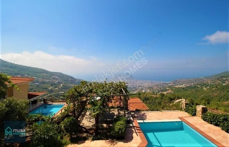 Alanya Tepe Mah. 4+1 Müstakil Villa Deniz Doğa Şehir Kale Manzar - Görsel 7