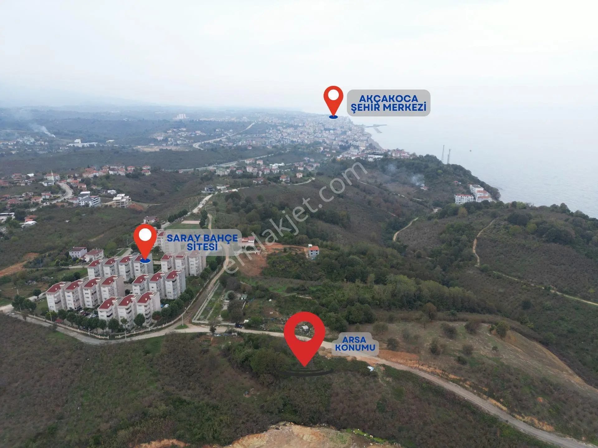 Düzce/akçakoca'da Deniz Manzaralı Satılık 4 Kat İmarlı Arsa - Görsel 5