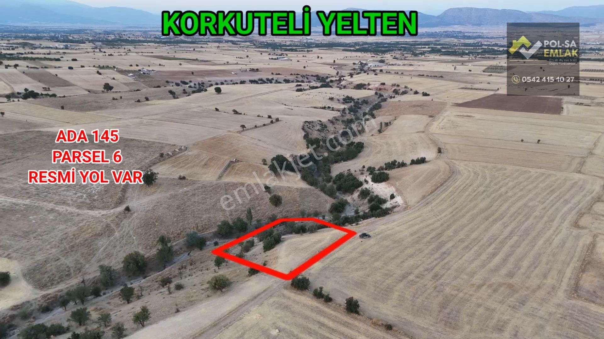 ✅korkuteli✅yelten De ✅satılık 1.690m2 Tarla✅resmi Yol Var - Görsel 4