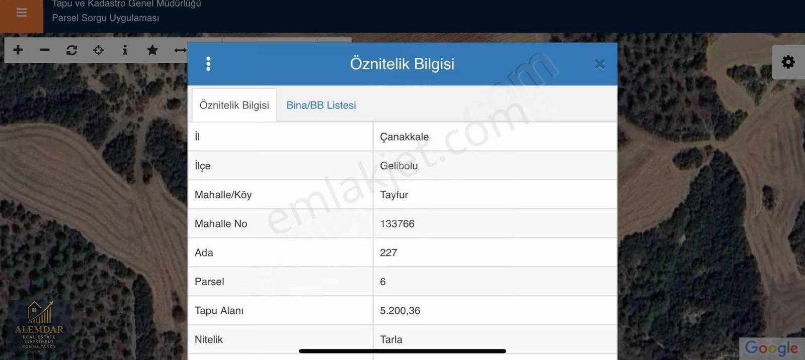 Gelibolu Tayfur'da Tek Tapu Müstakil 5.200 M² Tarla - Görsel 2