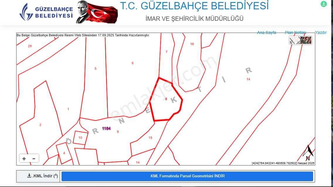 Güzelbahçe Payamlı Köyünde’ Köy İçi İmarlı Arsa - Görsel 26