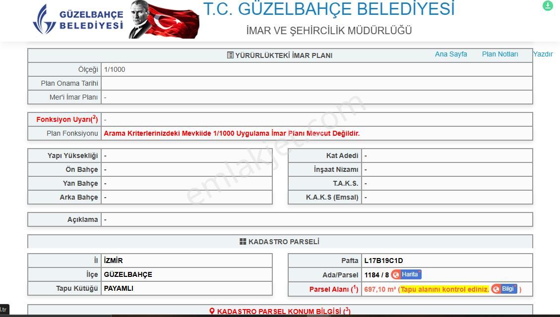 Güzelbahçe Payamlı Köyünde’ Köy İçi İmarlı Arsa - Görsel 29