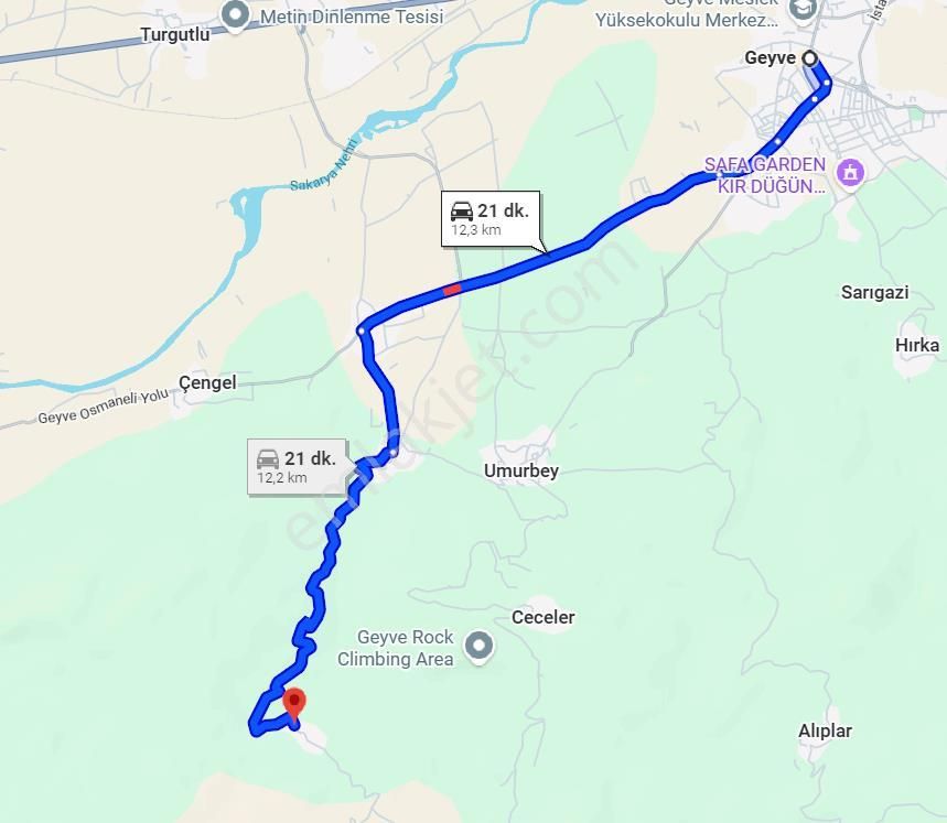 Geyve Demirlerde Muhteşem Manzaralı 7054m2 Tarla - Görsel 7