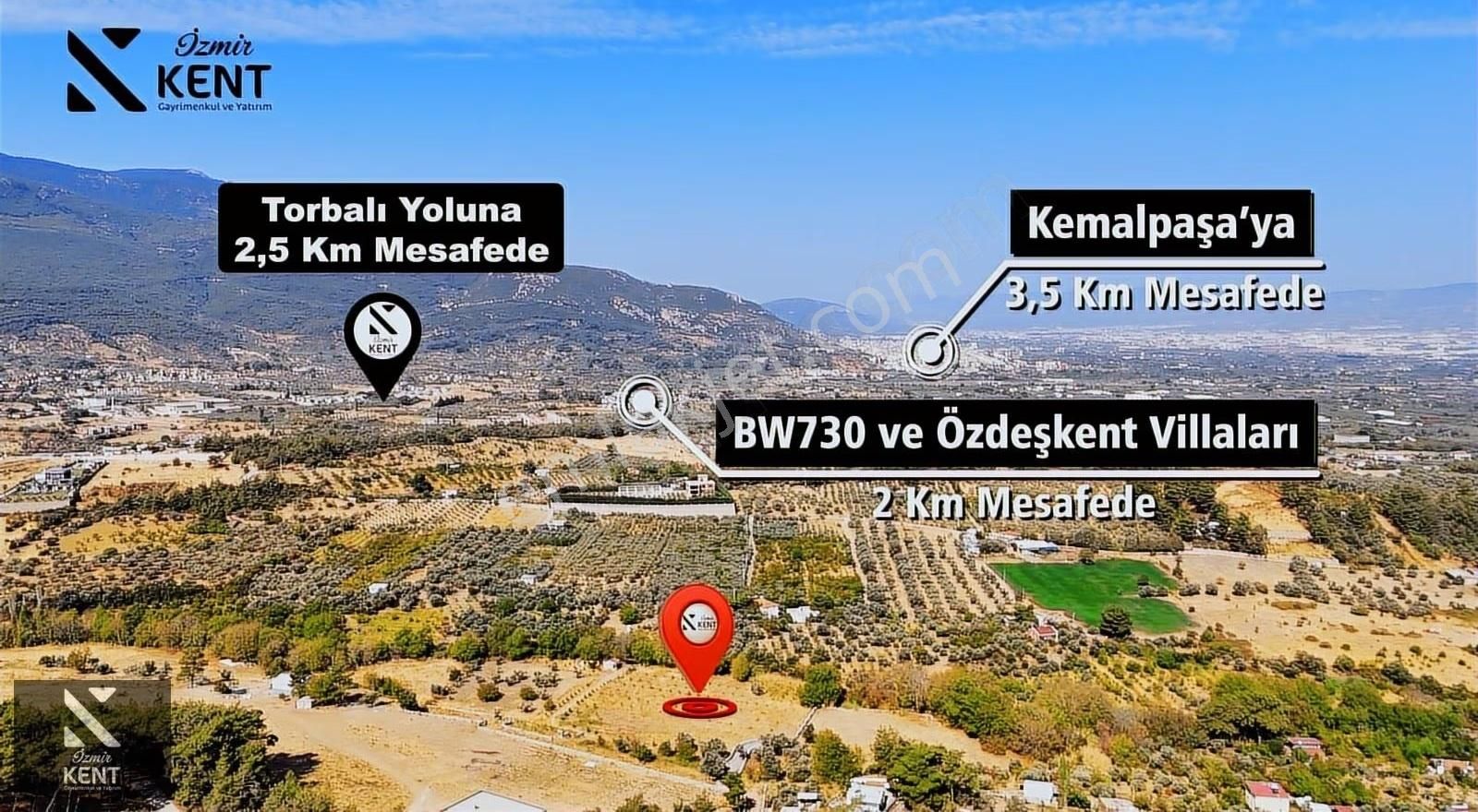 Kemalpaşa Nazarköy Satılık 9501 M2 Bahçe - Görsel 4
