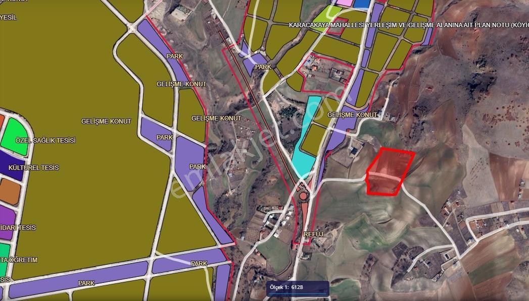 Redstone Castle Yenimahalle Karacakaya Tek Tapu Satılık Tarla - Görsel 4