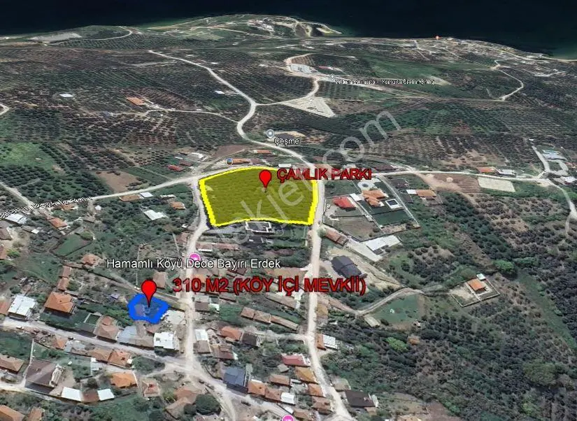 Balıkesir Erdek Hamamlı Mah. 310 M2 Satılık Arsa Ve Müstakil Ev - Görsel 2