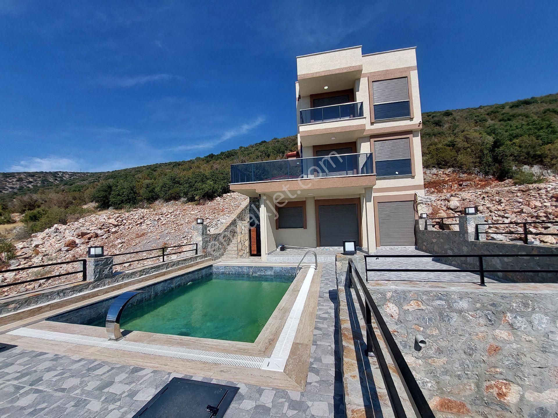 3+2 Villamız Çift Mutfak, Full Panoramik Deniz Doğa Orman Ve Havuz Manzaralı, Çift Mutfaklı, O - Görsel 11