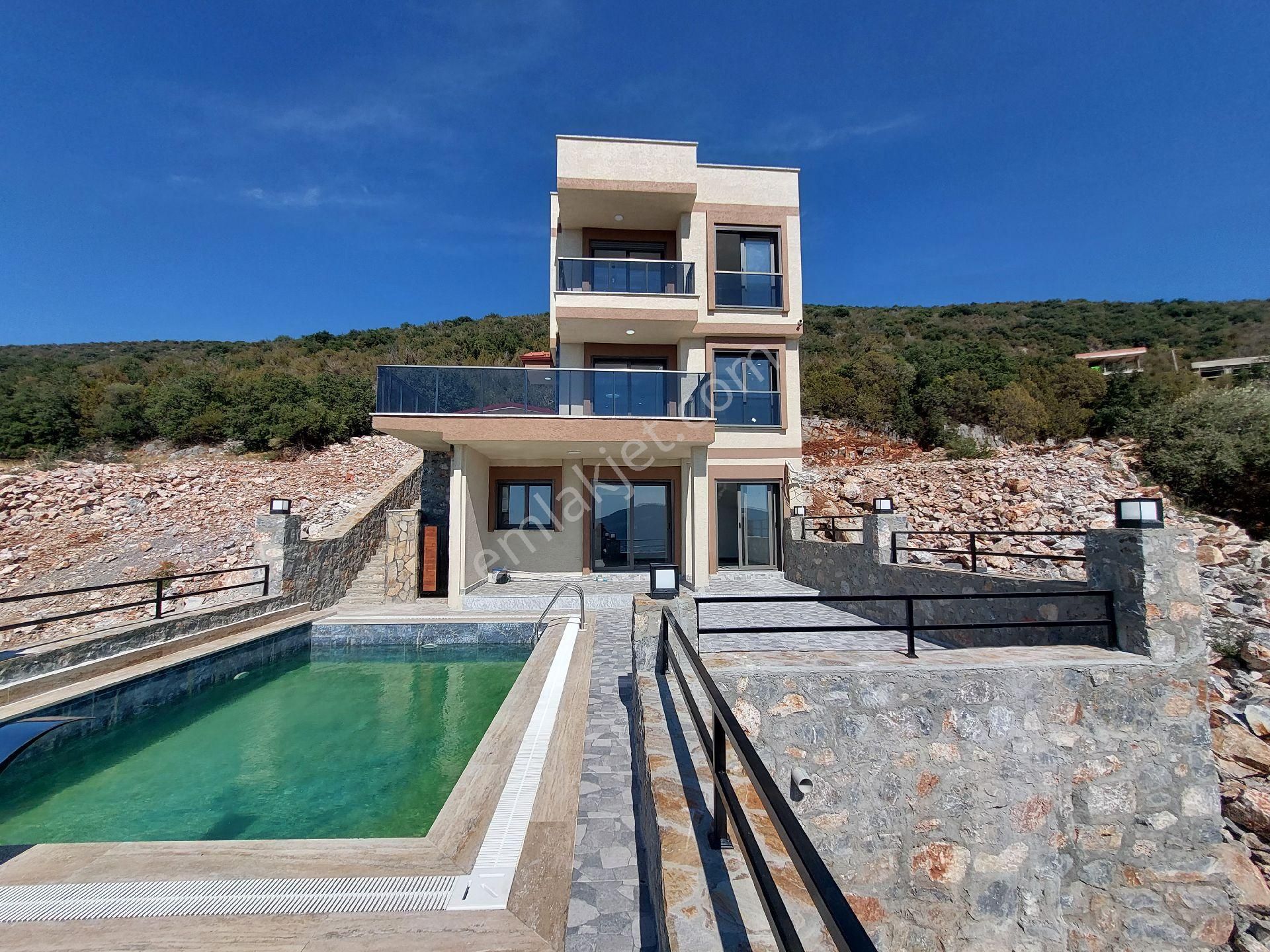 3+2 Villamız Çift Mutfak, Full Panoramik Deniz Doğa Orman Ve Havuz Manzaralı, Çift Mutfaklı, O - Görsel 5