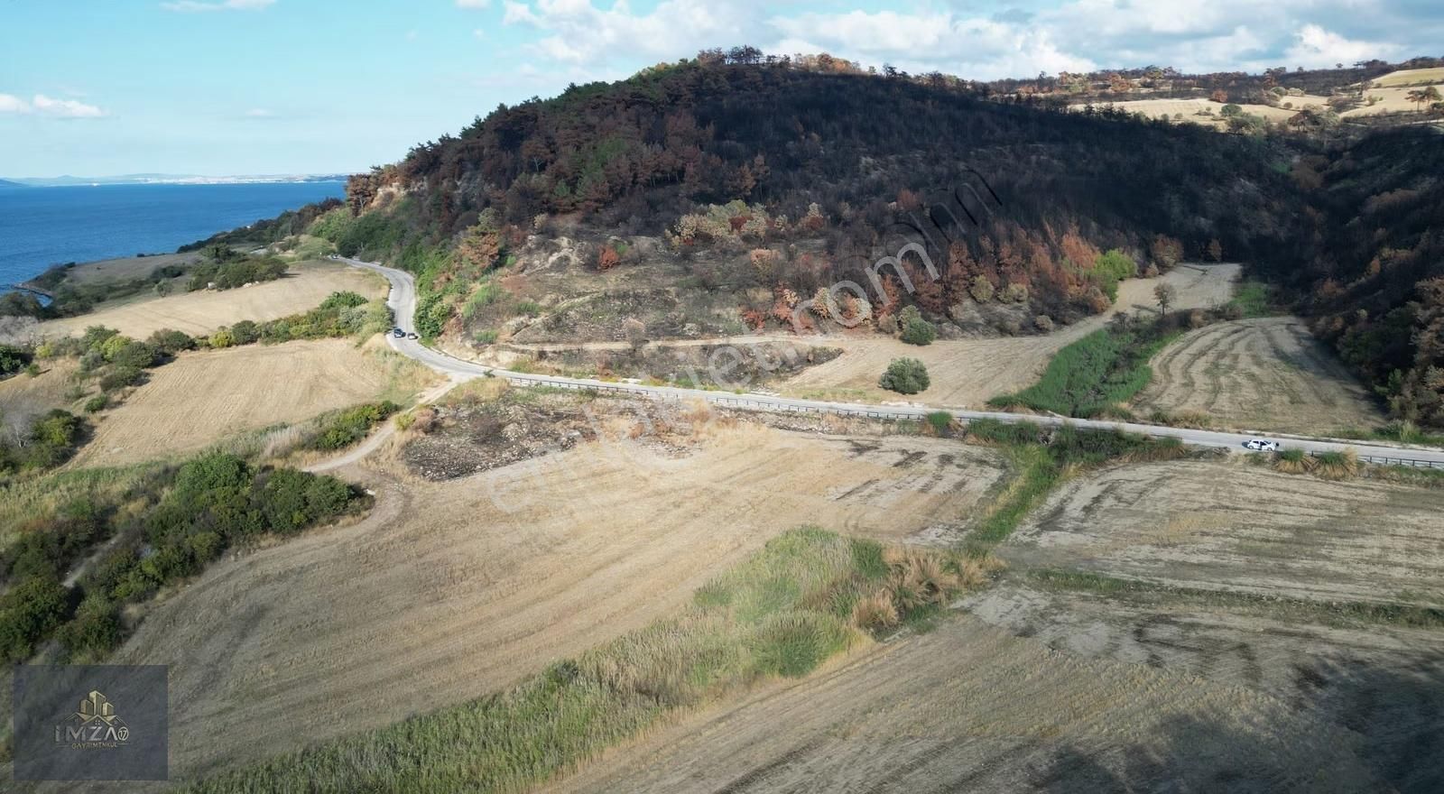 Deniz Manzaralı & Asfalt Yola Cephe Satılık Arsa - Görsel 12