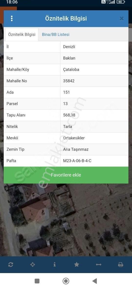 Savaş Emlaktan Satılık Baklan Çatalobada Da Satılık Arsa - Görsel 5