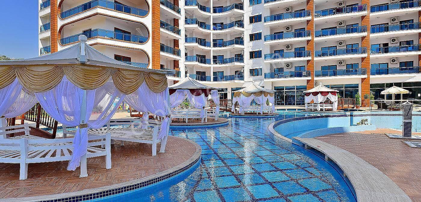 Alanya'da Otel Konseptinde Tasarlanmış Sitede Satılık Daire - Görsel 14