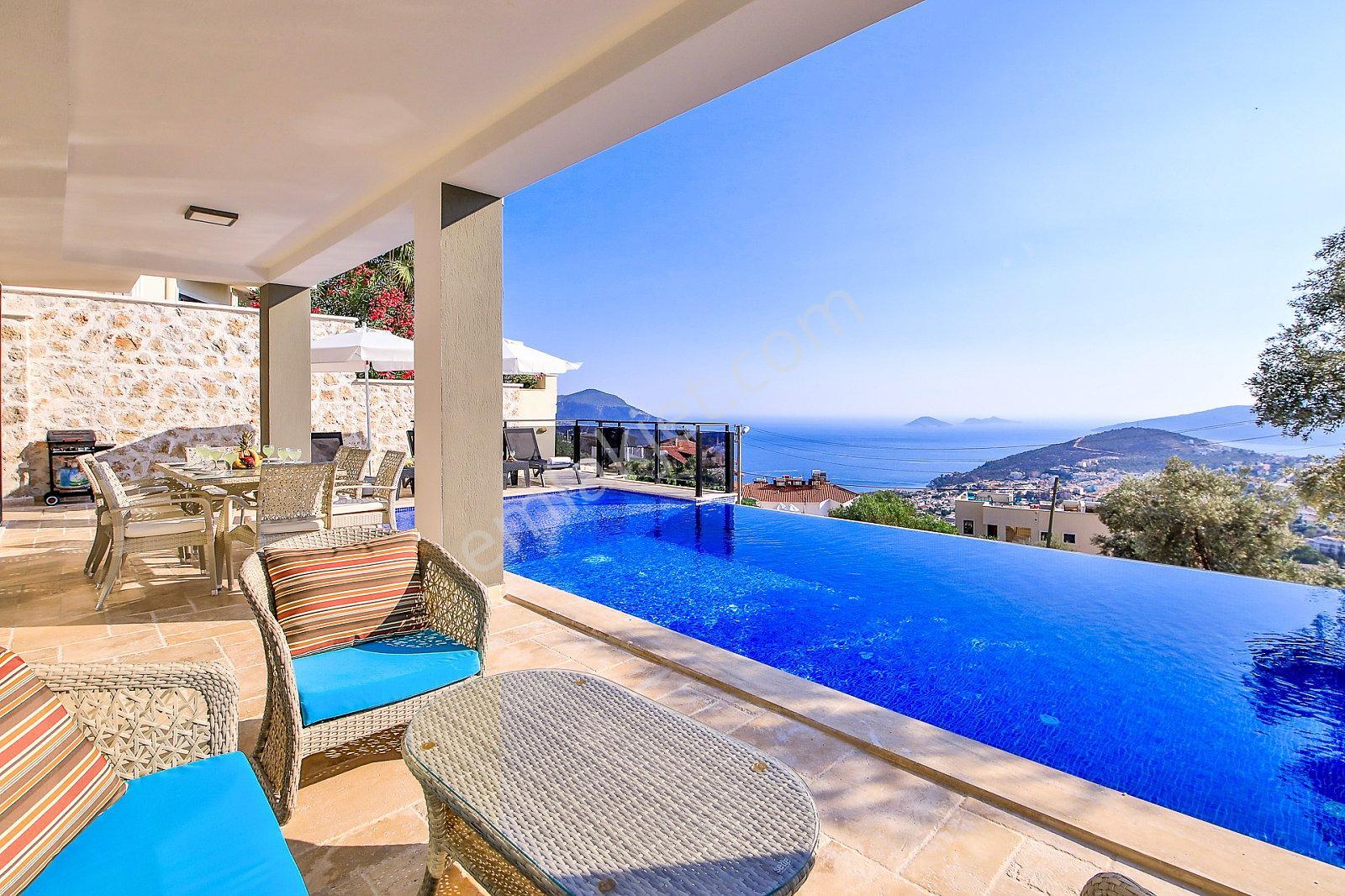 Kaş Kalkan'da Satılık Açık Ve Kapalı Havuzlu 5+1 Villa - Görsel 14