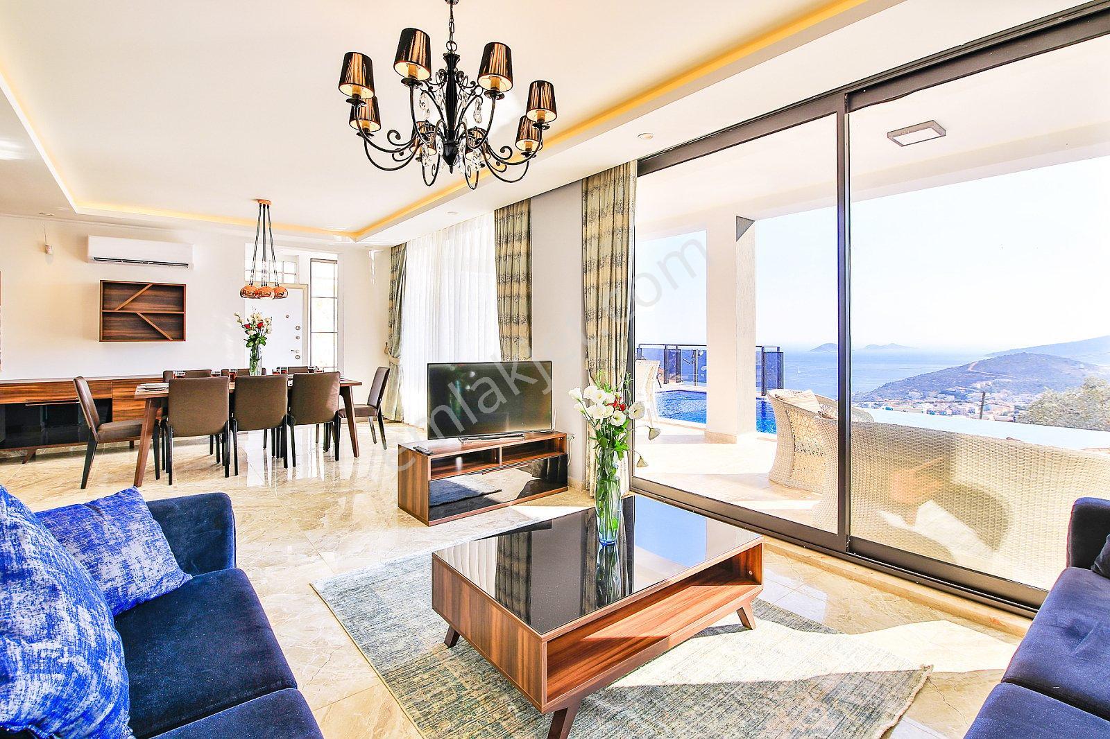 Kaş Kalkan'da Satılık Açık Ve Kapalı Havuzlu 5+1 Villa - Görsel 12