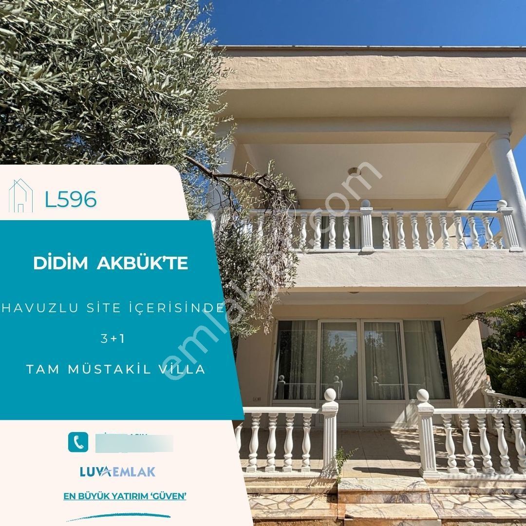 Didim Akbük'te Havuzlu Sitede 3+1 Eşyalı Satılık Yazlık