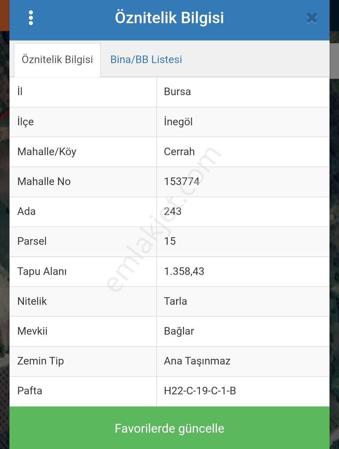 Nd Gayrimenkul'den İnegöl Cerrah Mh. Satılık 1358 M2 Tarla - Görsel 3