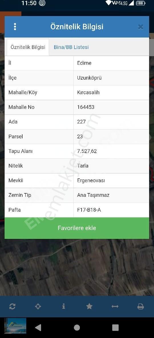 Uzunköprü Kırcasalihte Satılık Tarla - Görsel 2