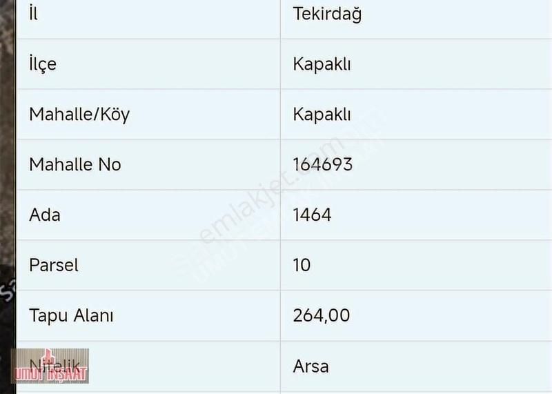 Satılık İmarlı Arsalar