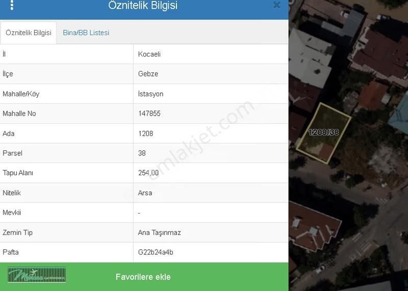 Gebze İstasyon Da Satılık 254 M2 Satılık Ticari Ve Konut Arsası - Görsel 6