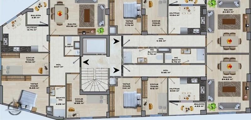 Yelken Grup'tan Mehmet Akif Mh. Lüks 2+1 Ve 3+1 Daire Fırsatları - Görsel 2