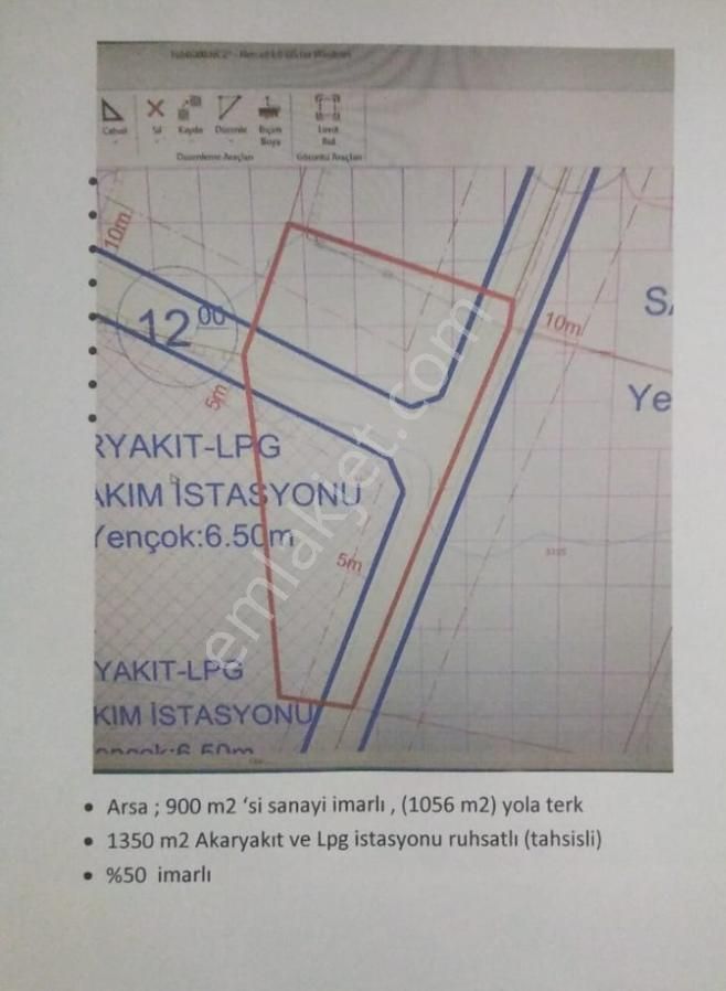 Afyon Tezcan Emlaktan Sülümenlide Sanayi Akaryakıt Ruhsatlı Arsa - Görsel 2