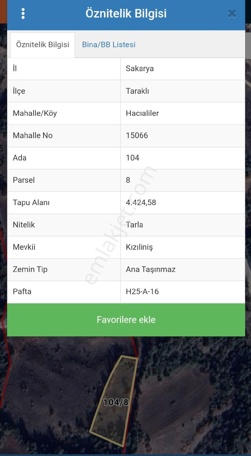 Realty World'dan Taraklı Hacialiler'de 4424m2 Gölet Yakını Tarla - Görsel 15