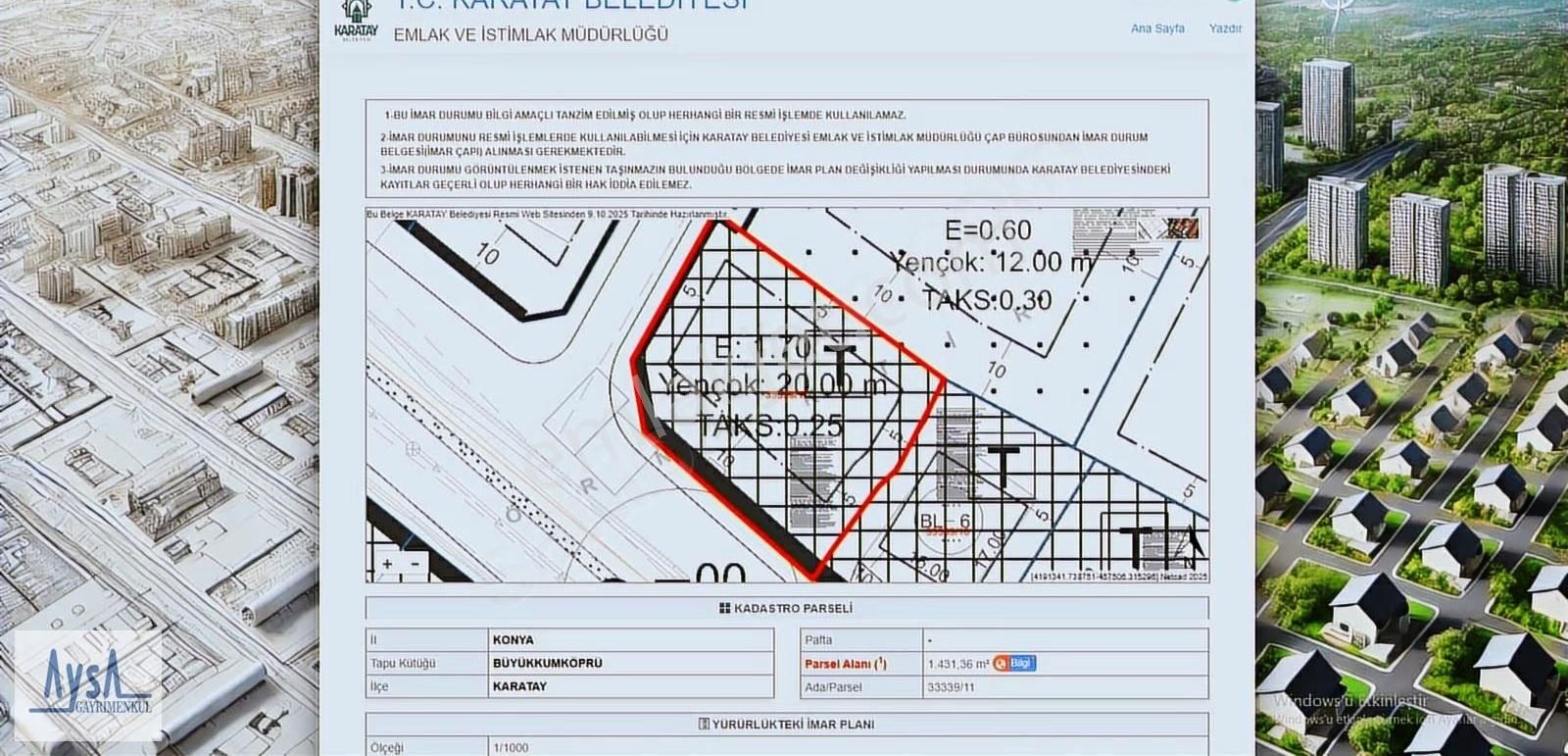 Aysa'dan Mengene Caddesi Üzeri 84 M2 Satılık Ticari Arsa Hissesi - Görsel 34