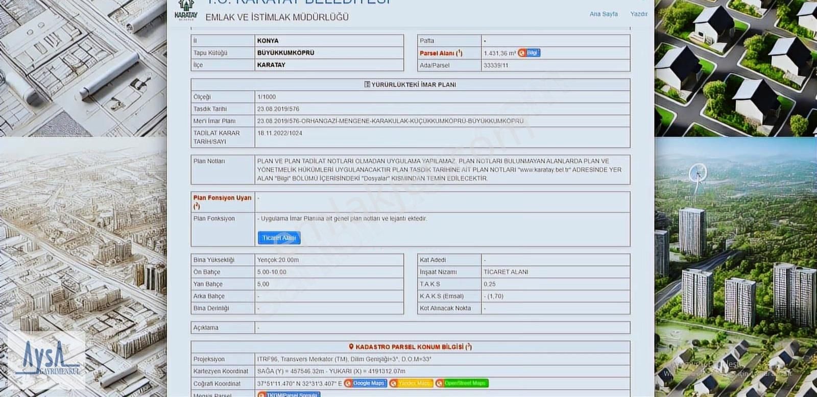Aysa'dan Mengene Caddesi Üzeri 84 M2 Satılık Ticari Arsa Hissesi - Görsel 7