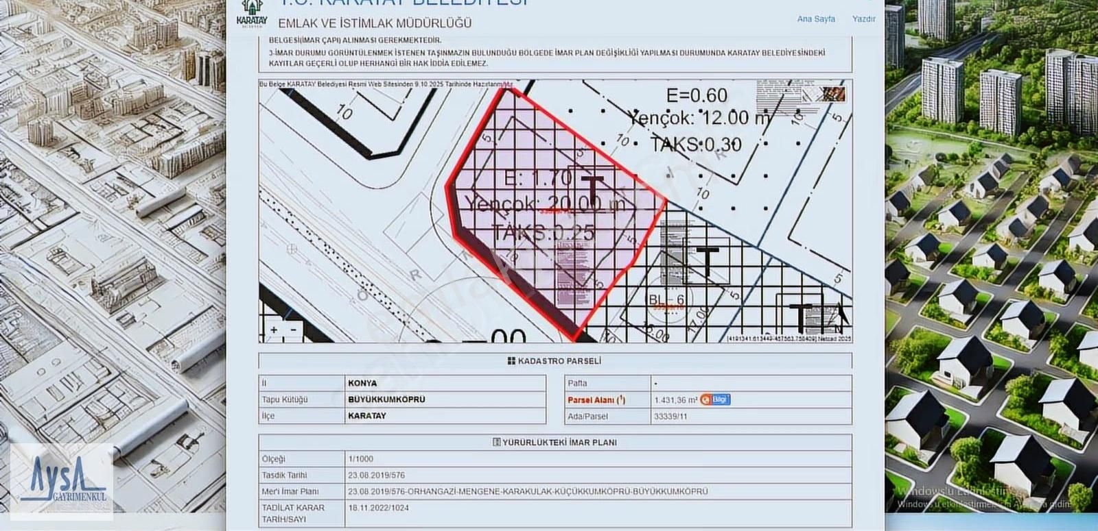Aysa'dan Mengene Caddesi Üzeri 84 M2 Satılık Ticari Arsa Hissesi - Görsel 24