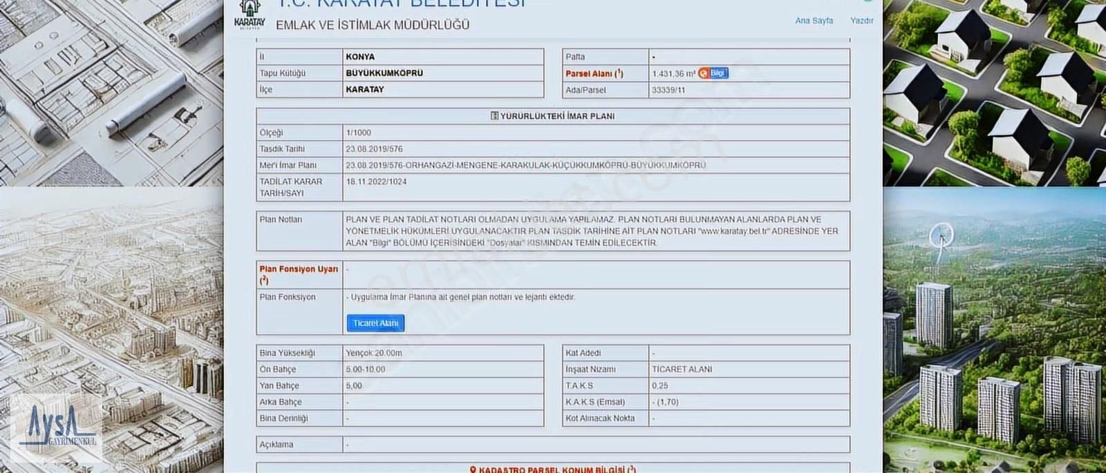 Aysa'dan Mengene Caddesi Üzeri 84 M2 Satılık Ticari Arsa Hissesi - Görsel 2