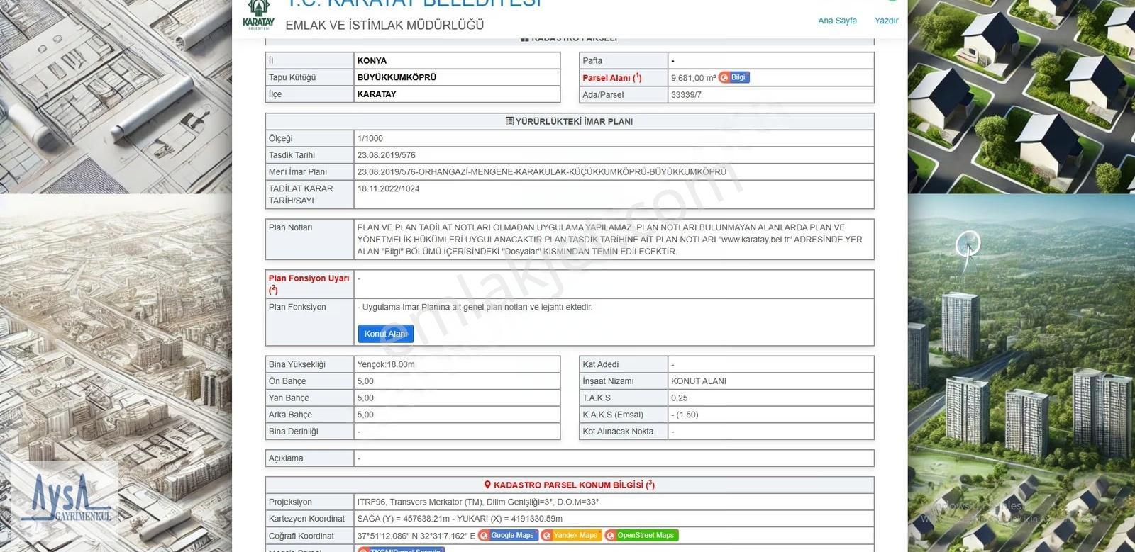 Mengene Caddesine 1 Parsel İçeride 6 Kata İmarlı Satılık Arsa - Görsel 24