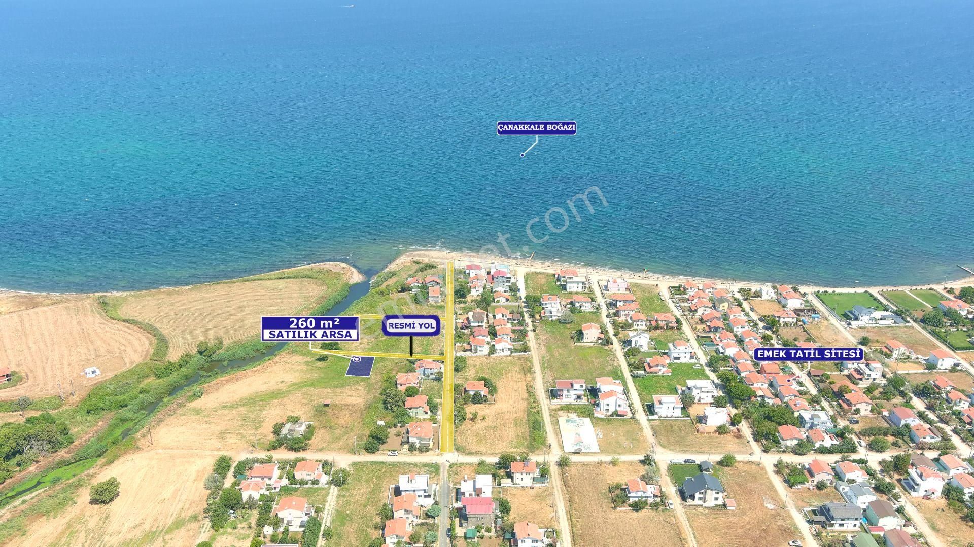Lapseki Emek Tatilde Denize 170 M Muhteşem Konumda Fırsat Arsa - Görsel 14