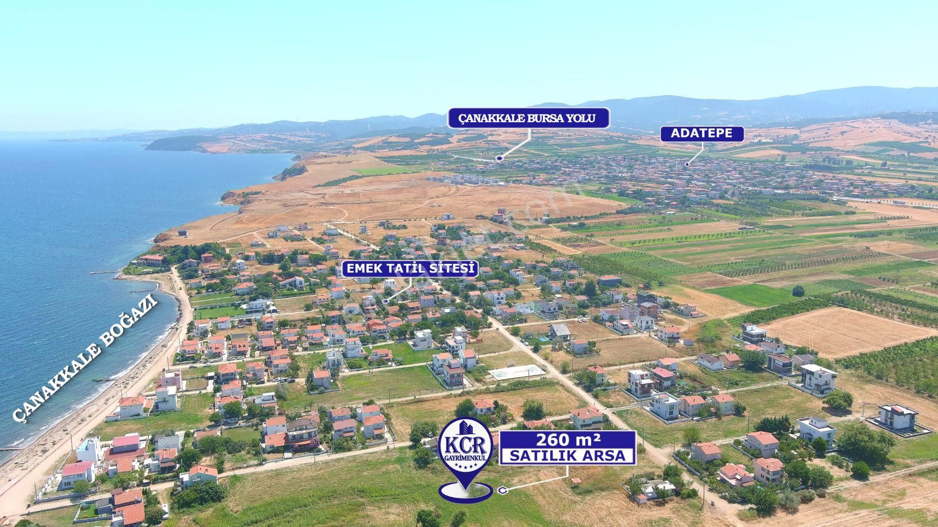Lapseki Emek Tatilde Denize 170 M Muhteşem Konumda Fırsat Arsa - Görsel 9