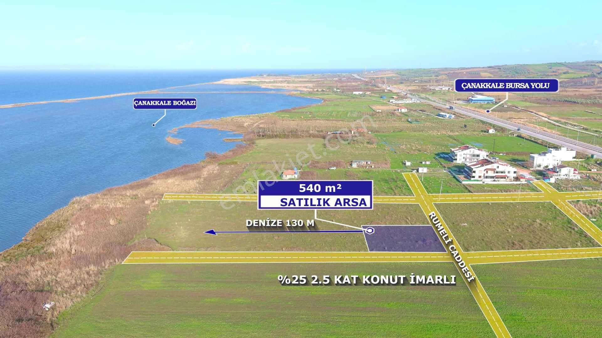 Çanakkale Lapseki'de Denize 150 Metre Satılık Arsalar - Görsel 12
