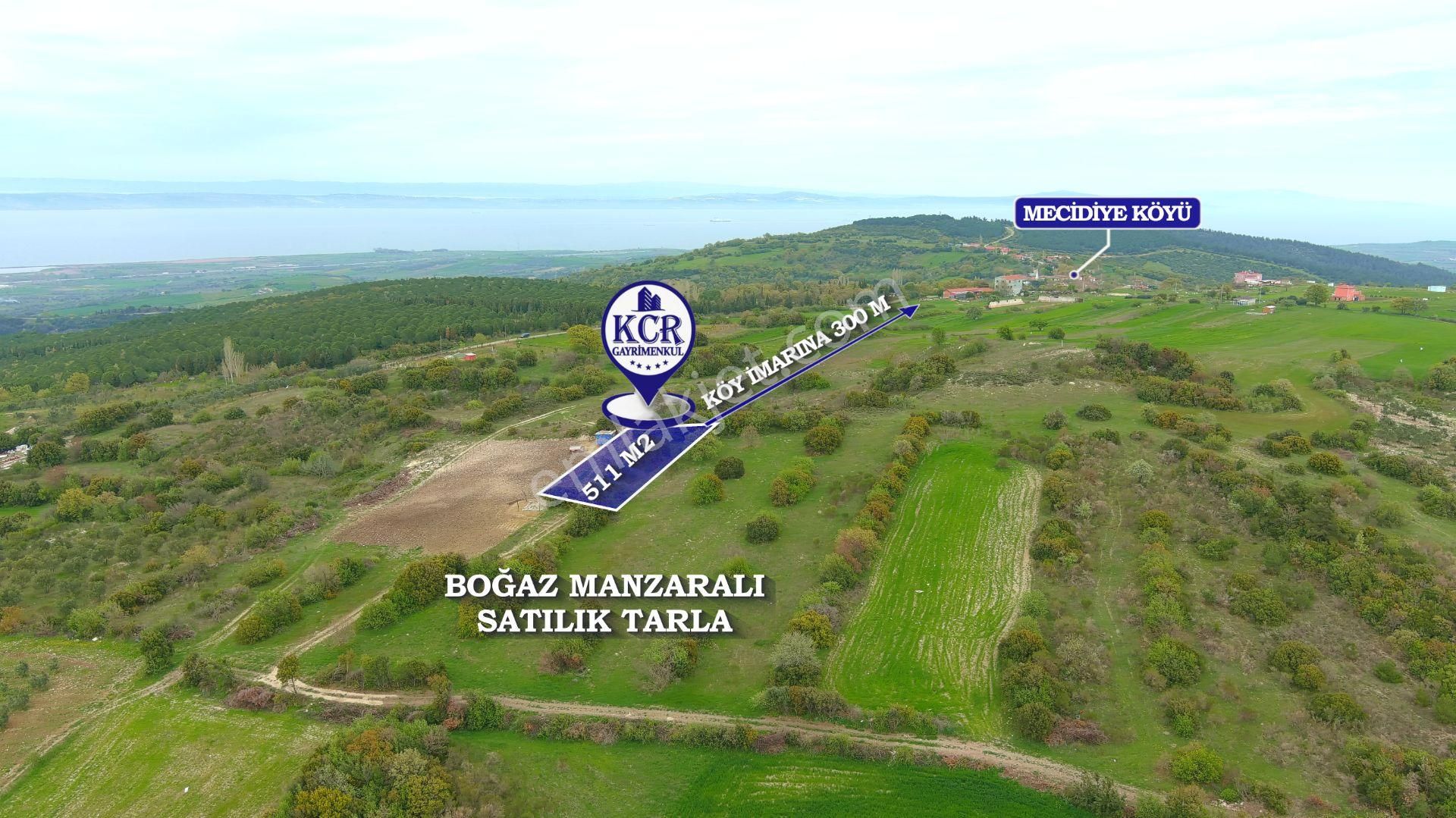 Çanakkale Mecidiyede Boğaz Manzaralı Satılık İki Adet Tarla - Görsel 28