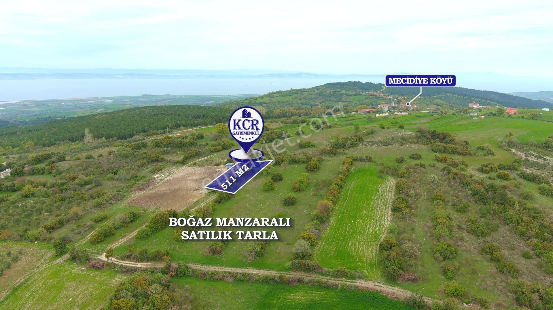Çanakkale Mecidiyede Boğaz Manzaralı Satılık İki Adet Tarla - Görsel 5