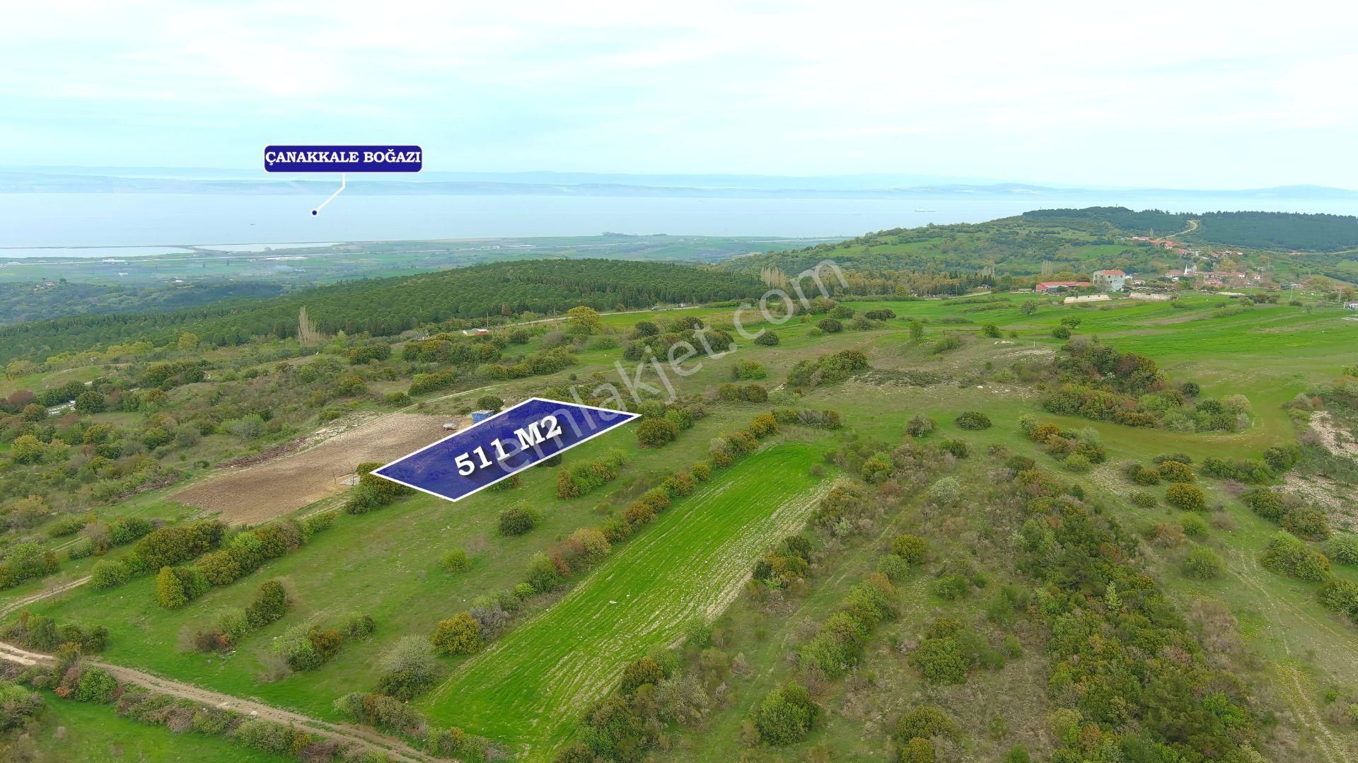 Çanakkale Mecidiyede Boğaz Manzaralı Satılık İki Adet Tarla - Görsel 2