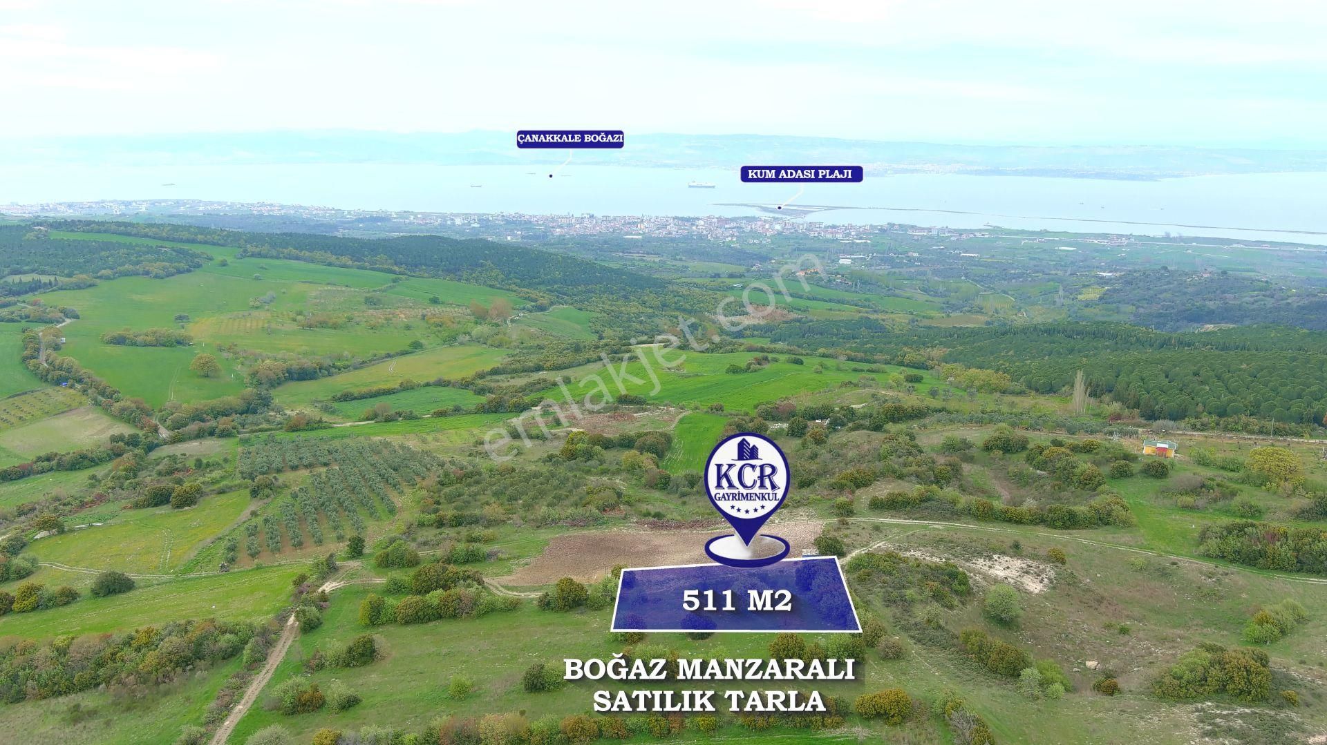 Çanakkale Mecidiyede Boğaz Manzaralı Satılık İki Adet Tarla - Görsel 4