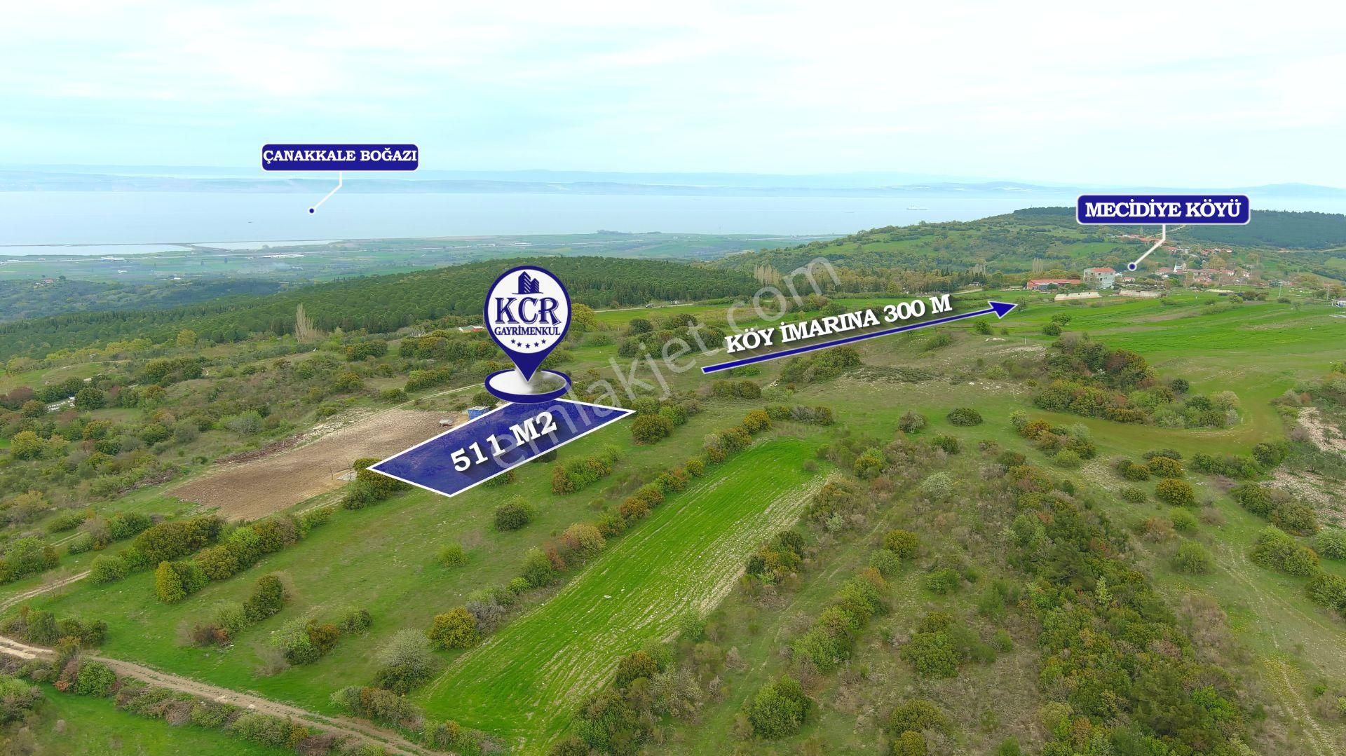 Çanakkale Mecidiyede Boğaz Manzaralı Satılık İki Adet Tarla - Görsel 25
