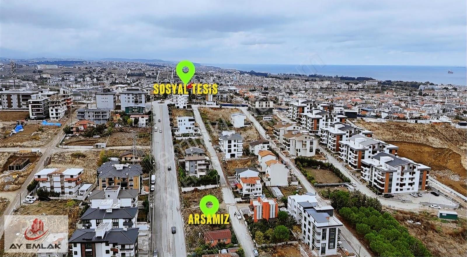 Yalova Çiftlikköy'de 3 Cepheli Cadde Üzeri 324 M2 Köşe Arsa! - Görsel 2
