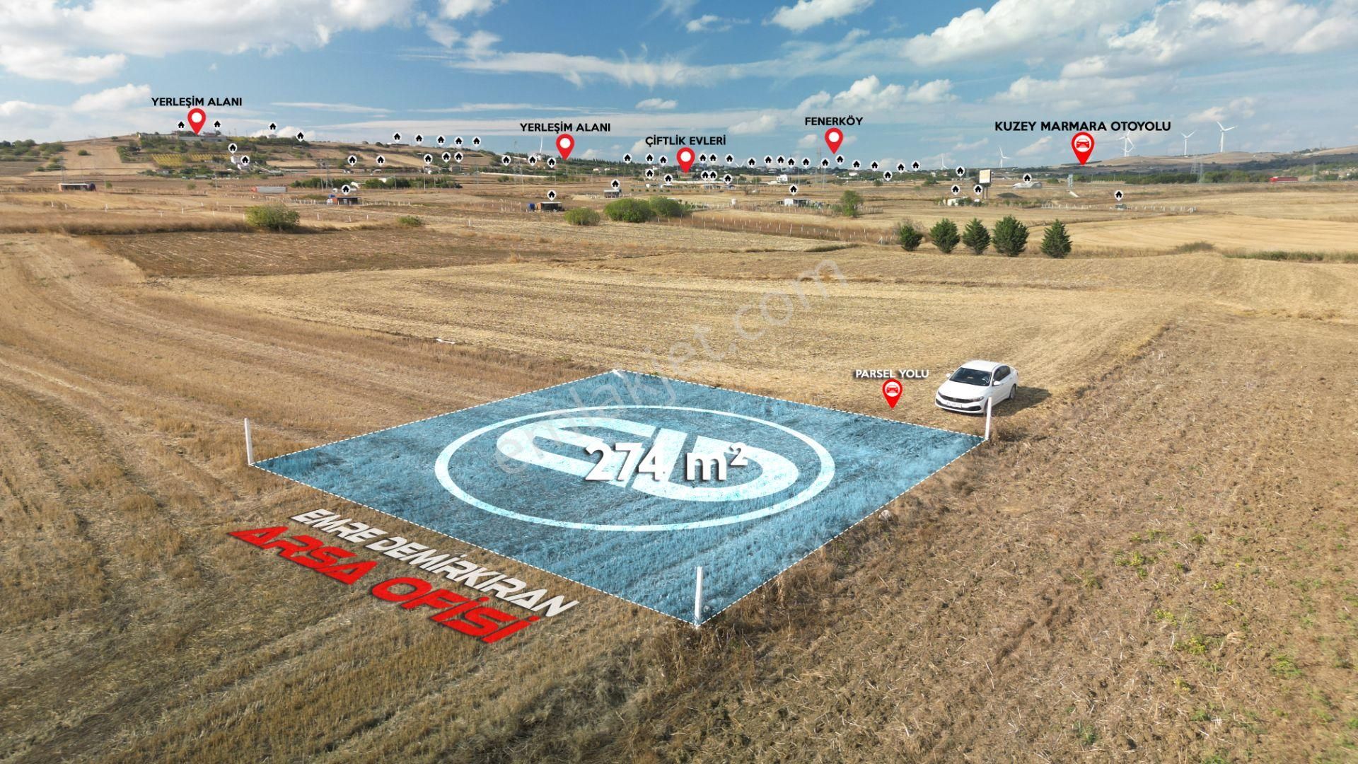 Fenerköy'de Silivri Toki Konutlarına Komşu 274m² Satılık Tarla - Görsel 2