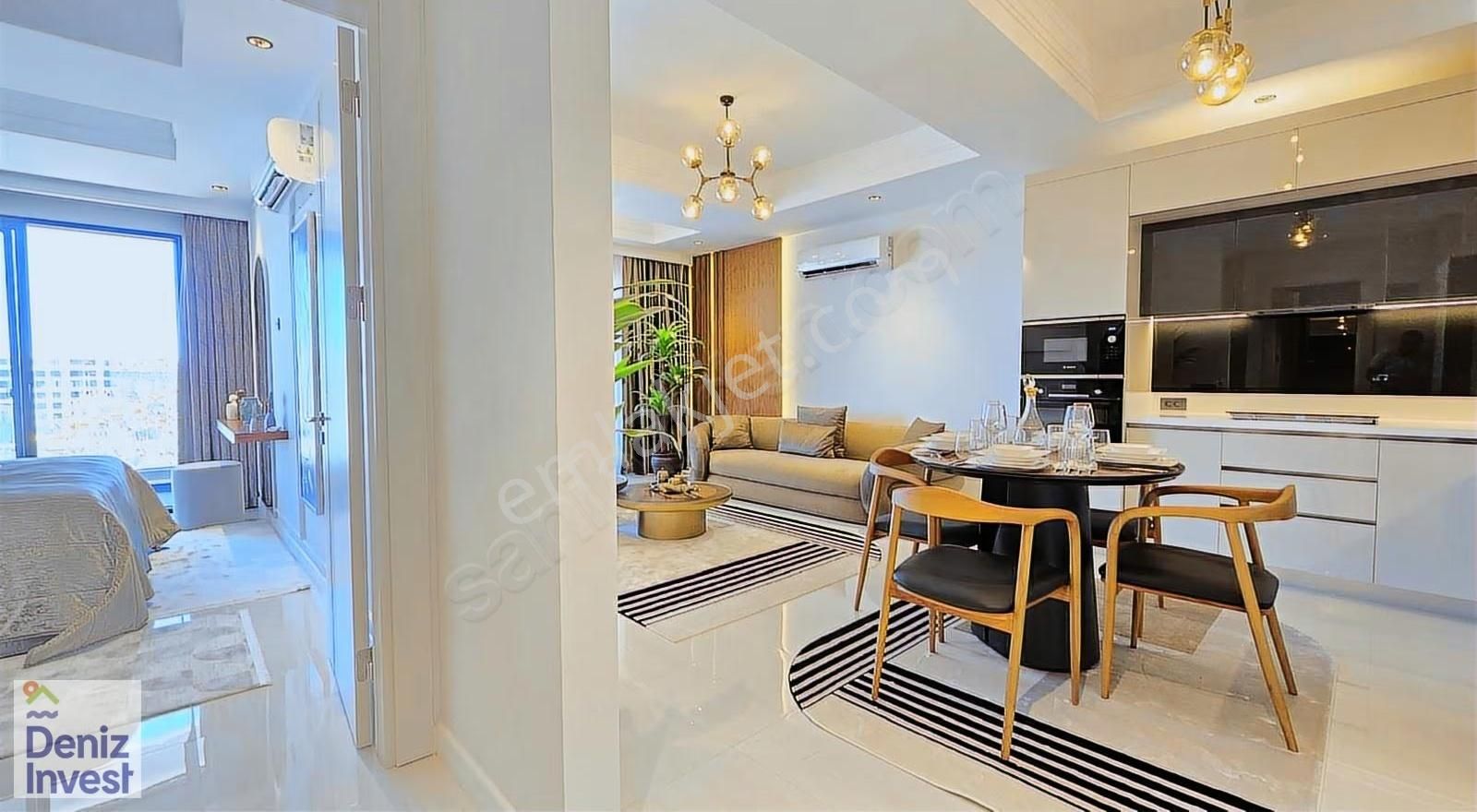 Alanya Türkler Azura World Rez 1+1:70m2 Lüxs Eşyalı Kiralık Dair - Görsel 6